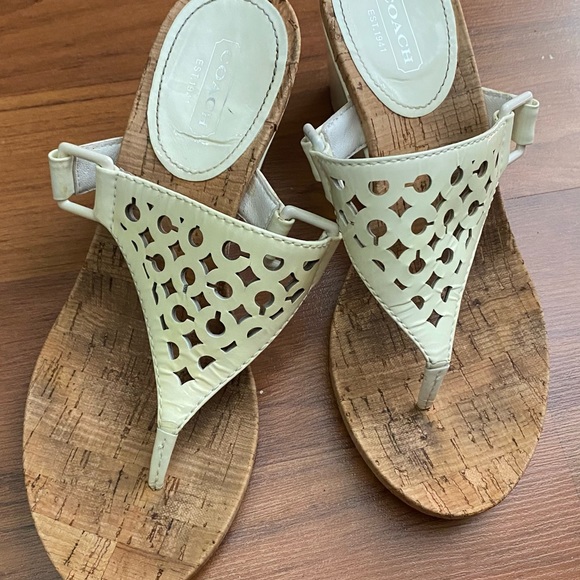 Coach Sandal Heels Size 8 - Picture 5 of 5